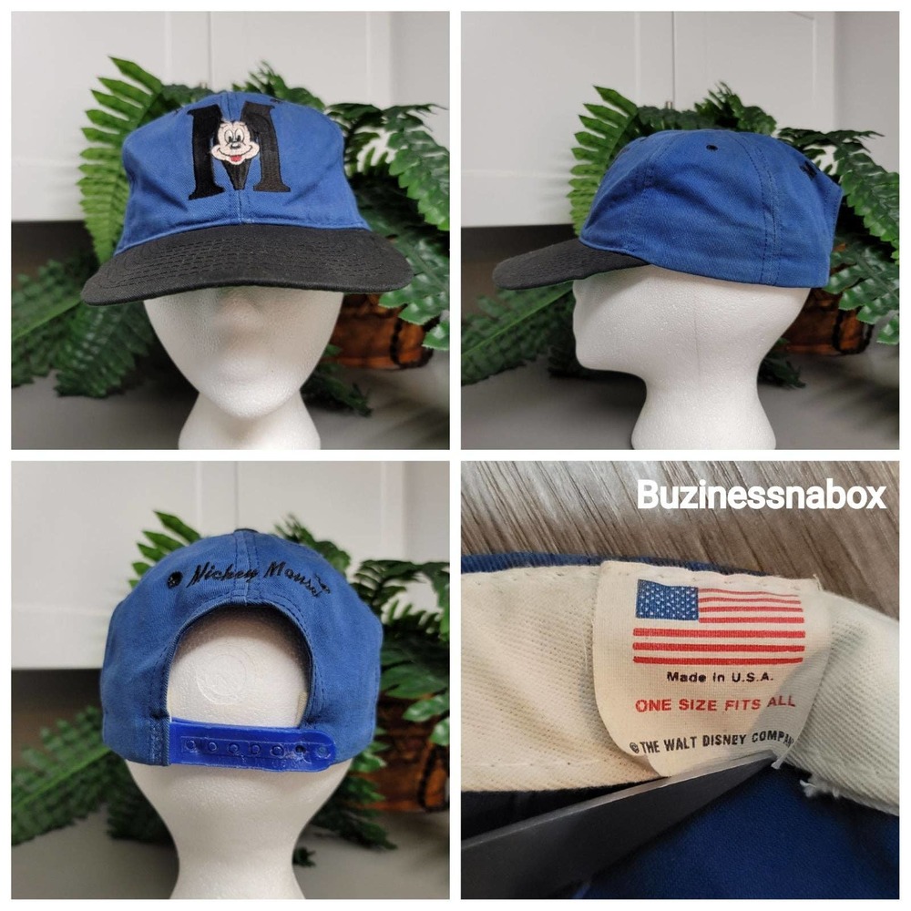 Vtg 90s Disney Mickey Mouse Hat